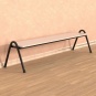 Sitzbank stapelbar, 180 cm breit, melaminharzbeschichtete Spanplatte, 